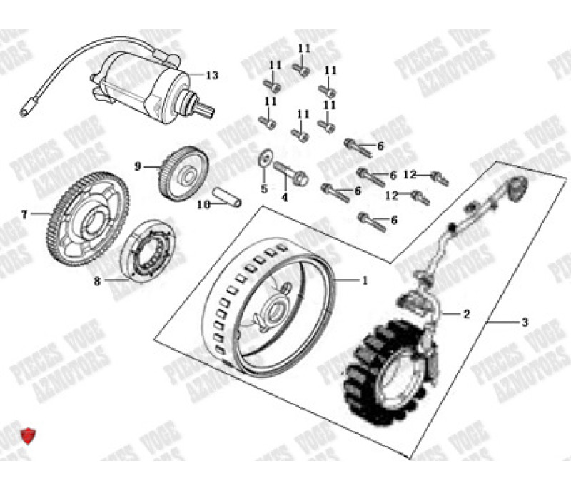 Voge 525 DSX Motor Parçaları